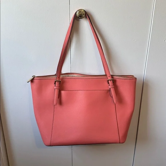 Michael Kors Pre Loved Coral Tote - Picture 4 of 9
